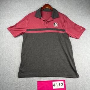Florida State Seminoles FSU Performance Polo Shirt Casual Logo Mens Medium